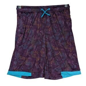 All in Motion Purple Teal Jogging Active Shorts Womens Large 12/14  Running